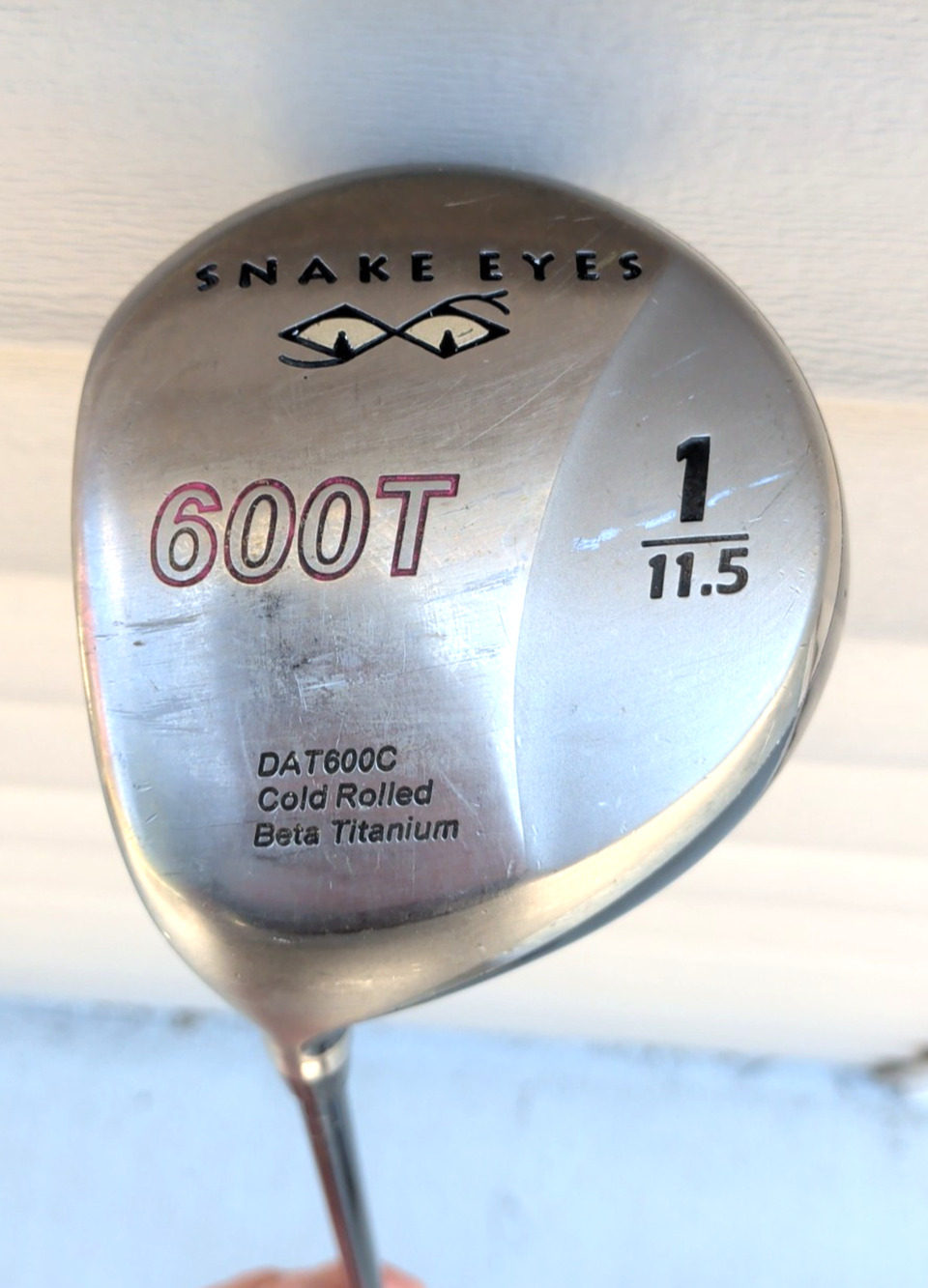 Snake Eyes 600T 11.5 Degree Driver Beta Titanium NV 75 S Shaft Golf Club LH 45"